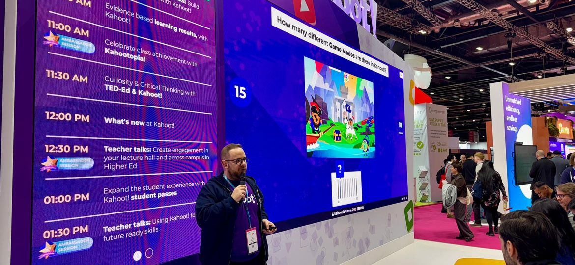 Fran García, embajador de Kahoot! en BETT 2025