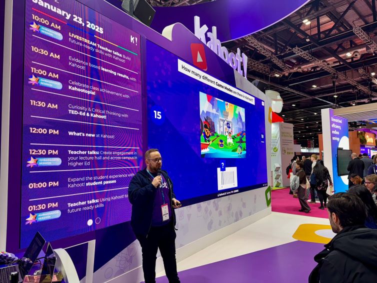 Fran García, embajador de Kahoot! en BETT 2025